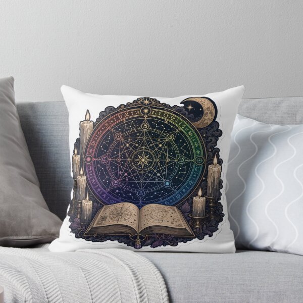 Item preview, Queer Witch Spell Circle Rainbow Runes Candles Books Dark Academia LGBTQ Emblem designed and sold by StickyGuys.
