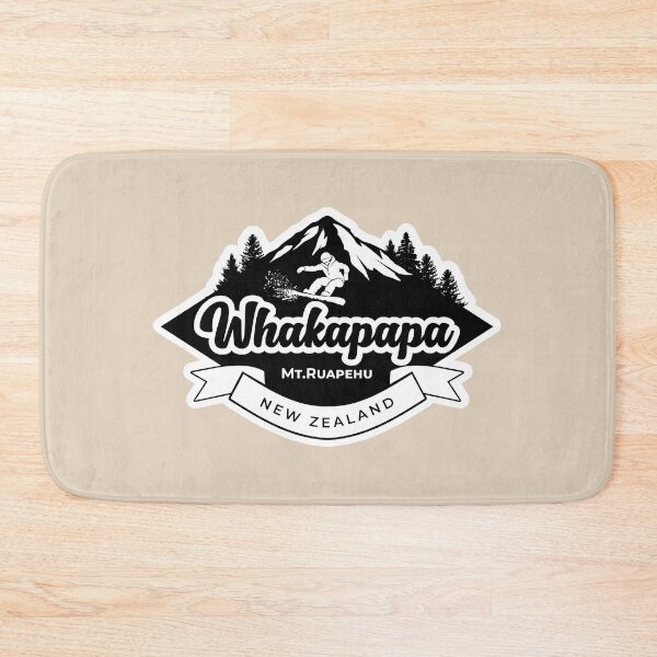 Item preview, Whakapapa Ski field in Black designed and sold by MY NEW ZEALAND.
