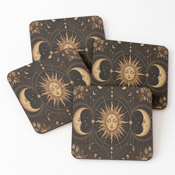 Item preview, Antique Celestial Constellation Map Aged Gold Ink Poster designed and sold by Gameshalah's Designs Hub.