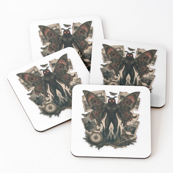 Item preview, Cryptidcore Mothman Sighting Log Red Eyes Vintage Cryptozoology Field Notes Emblem designed and sold by StickyGuys.