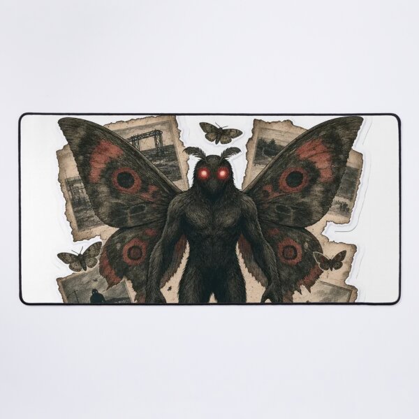 Item preview, Cryptidcore Mothman Sighting Log Red Eyes Vintage Cryptozoology Field Notes Emblem designed and sold by StickyGuys.