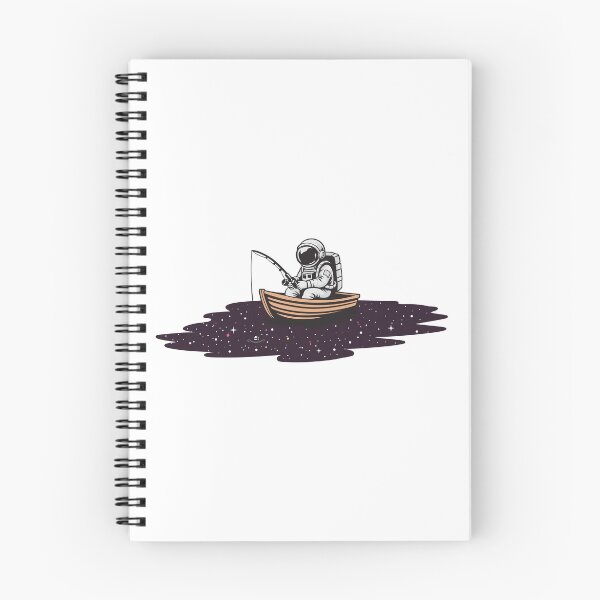 Item preview, Space fishing astronaut - Surreal cosmic fishing artwork designed and sold by messy-nessie.