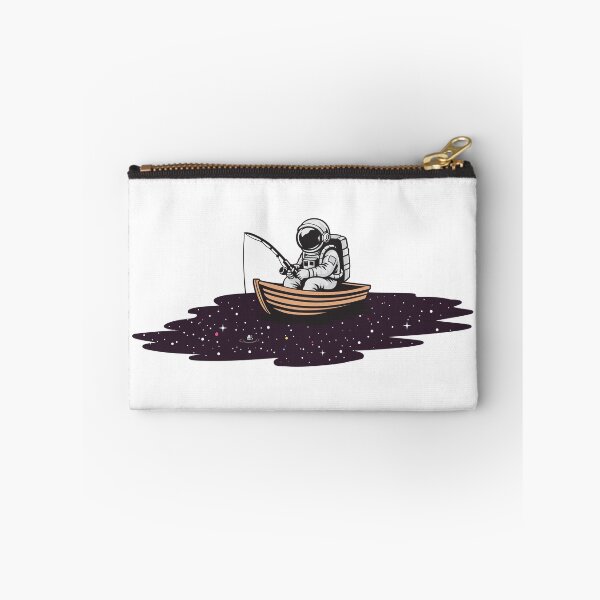 Item preview, Space fishing astronaut - Surreal cosmic fishing artwork designed and sold by messy-nessie.
