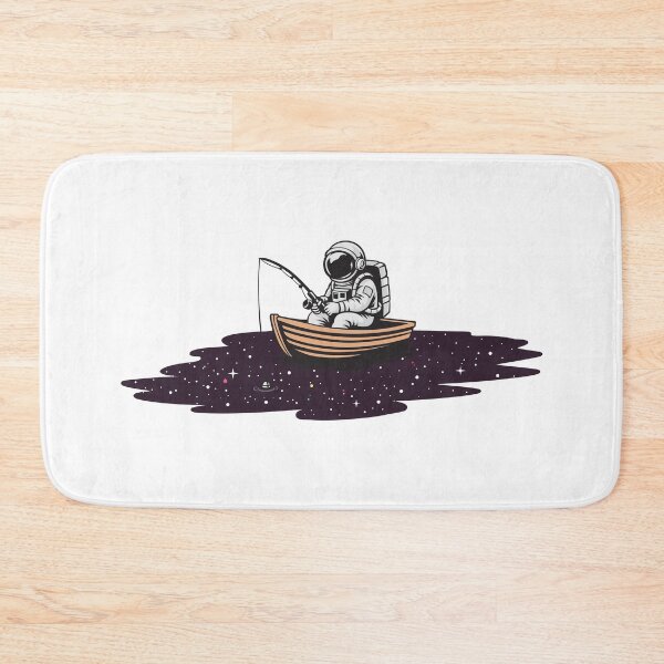 Item preview, Space fishing astronaut - Surreal cosmic fishing artwork designed and sold by messy-nessie.