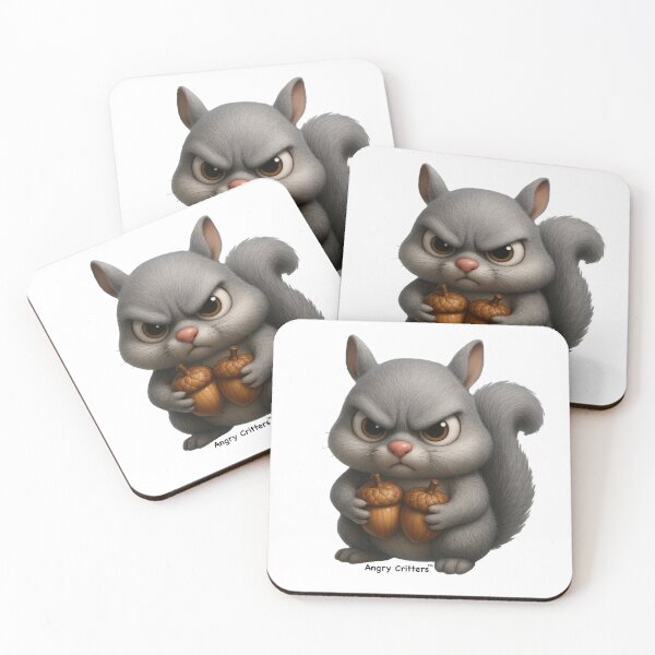 Item preview, Angry Squirrel with Acorns designed and sold by lynnk0809.