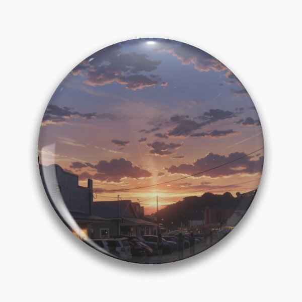 Item preview, nostalgic sunset over town silhoutte designed and sold by yasushi101.