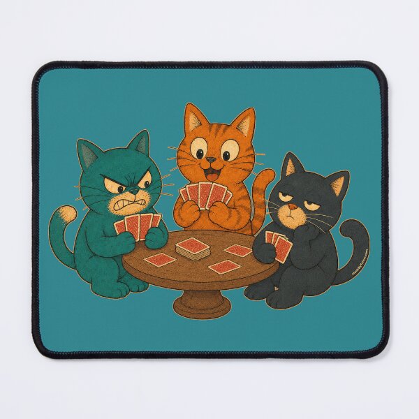 Item preview, Happy, Grumpy and Whateva Cats | Playing Cards | cheeky Cats | Funny Cat Lover Design designed and sold by Made by Tamar.