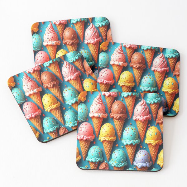 Item preview, Summer Cool Food Sweet Ice cream cone Pattern. designed and sold by Giulivo Store Graphic.