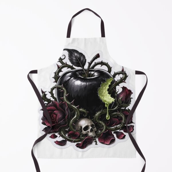 Item preview, Gothic Dark Fairy Tale Poisoned Apple Thorn Vine Dripping Villain Era Emblem designed and sold by StickyGuys.
