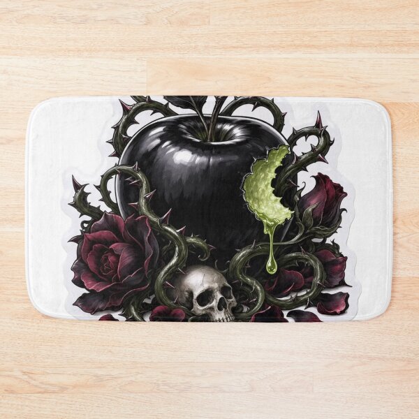 Item preview, Gothic Dark Fairy Tale Poisoned Apple Thorn Vine Dripping Villain Era Emblem designed and sold by StickyGuys.