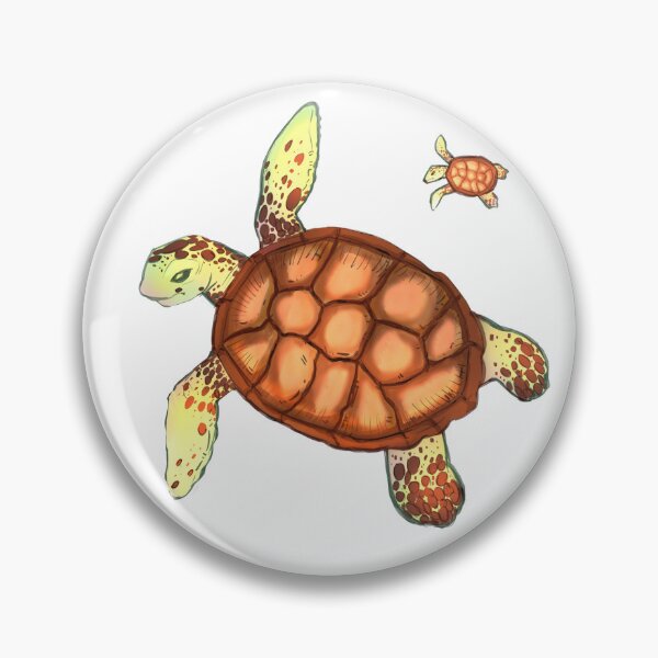 Item preview, Cute Sea Turtle Digital Illustration designed and sold by Drawcolaura.
