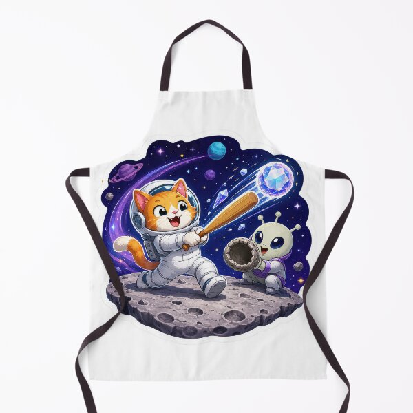 Item preview, Space Cat Alien Baseball Sticker designed and sold by Grafititee.