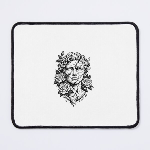 Item preview, Broken Marble Statue – Cracks, Roses & Timeless Beauty designed and sold by Tysh-Art.