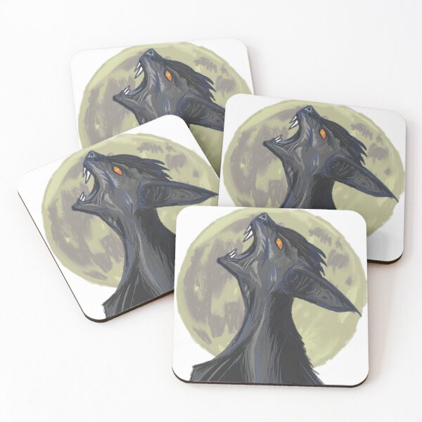 Item preview, A Chupacabra Howling under the Moon designed and sold by DMayArt.