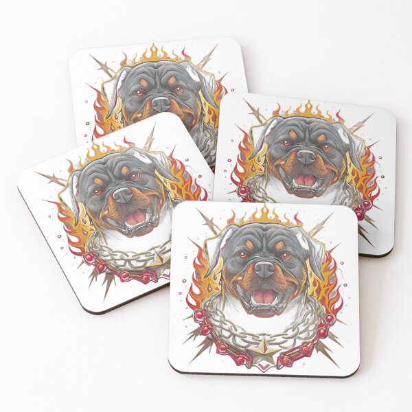Item preview, Rottweiler Traditional Tattoo | Bold Vintage Dog Flash Design designed and sold by Mousy17.