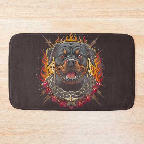 Item preview, Rottweiler Traditional Tattoo | Bold Vintage Dog Flash Design designed and sold by Mousy17.