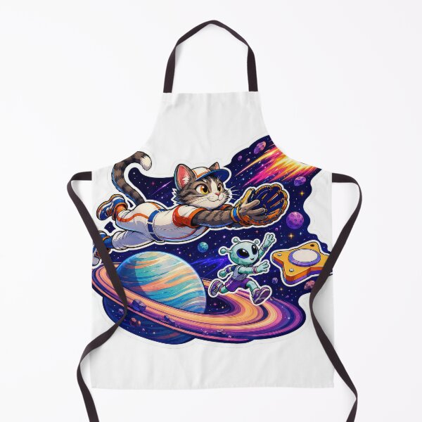Item preview, Space Cat Alien Baseball Sticker designed and sold by Grafititee.