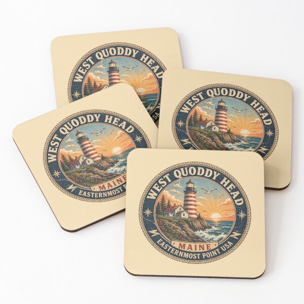 Item preview, West Quoddy Head Maine Vintage Lighthouse Shirt | Retro Coastal Travel Poster | Atlantic Ocean Lighthouse Adventure Design designed and sold by Globalcitytees.