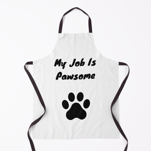 Item preview, My Job Is Pawsome Funny Dog Groomer Paw Print designed and sold by GroomerGoods.
