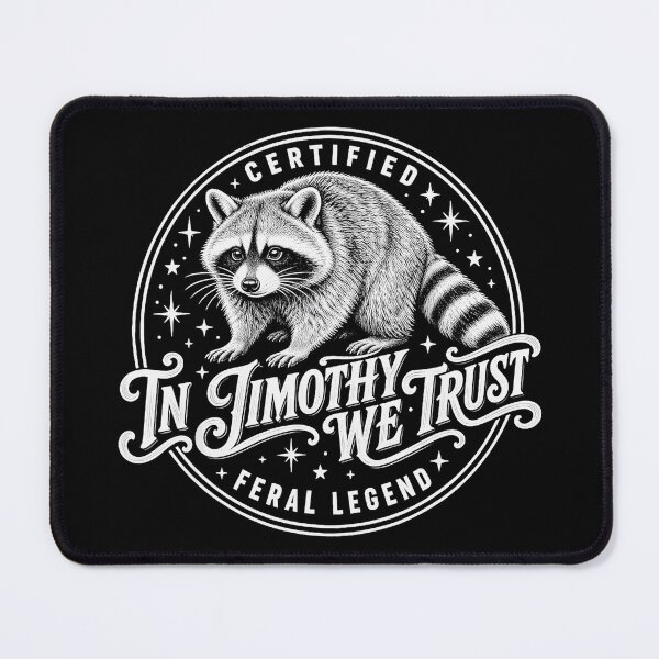 Item preview, Certified In Timothy We Trust Feral Legend Raccoon Wildlife designed and sold by Hugosploosh.