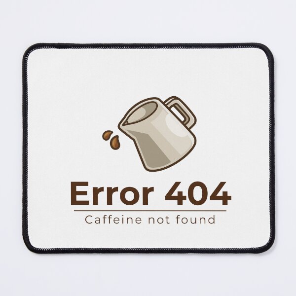 Item preview, 404 Caffeine Not Found | Funny Coffee Programmer - Light Color designed and sold by SimplyDraftShop.
