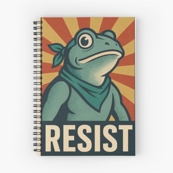 Item preview, Retro Pop Art Poster | Resist Patriotic Frog | Bold American Flag Illustration | Vintage USA Freedom Wall Art designed and sold by PaintedPixels01.