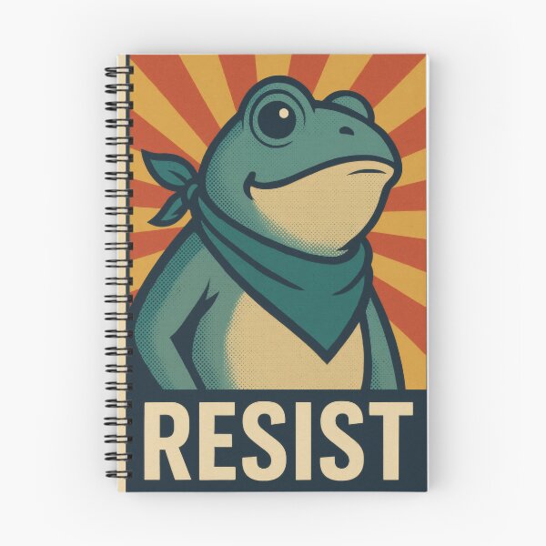 Item preview, Retro Pop Art Poster | Resist Patriotic Frog | Bold American Flag Illustration | Vintage USA Freedom Wall Art designed and sold by PaintedPixels01.