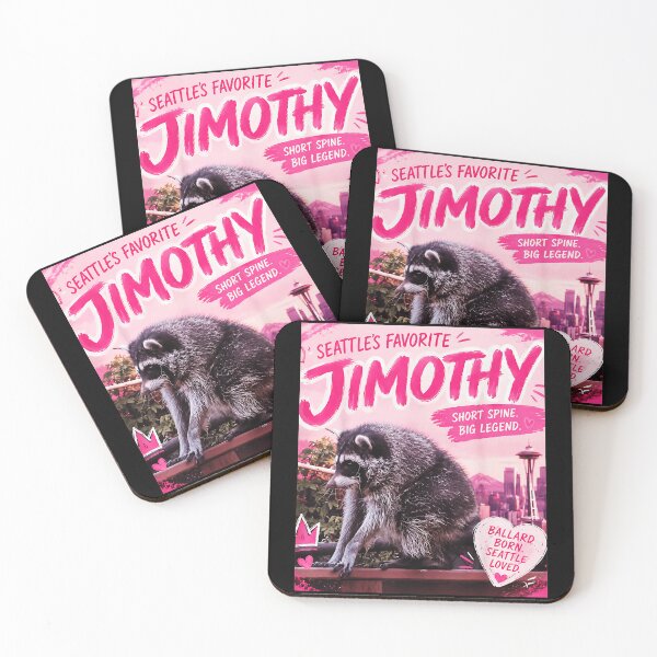 Item preview, Seattle's Favorite Jimothy Raccoon Short Spine Big Legend Ballard Born Seattle Loved Local Icon designed and sold by Hugosploosh.