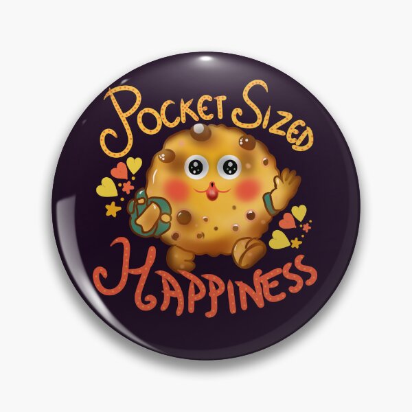 Item preview, Pocket Sized Happiness Cute Kawaii Cookie Mascot | Happy Cookie Cartoon | Sweet Snack Lover Gift designed and sold by HopeAndHustle.