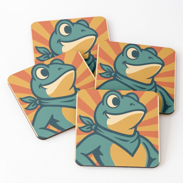 Item preview, Forward Patriotic Frog | Bold American Flag Illustration | Vintage USA Americana Wall Art designed and sold by PaintedPixels01.