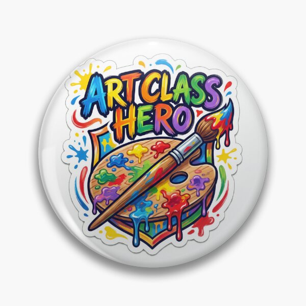 Item preview, Art Class Hero Cute Artist & Art Teacher Gift | Creative School Vinyl Decal designed and sold by MR4me.