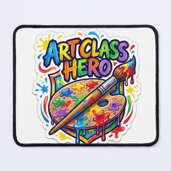 Item preview, Art Class Hero Cute Artist & Art Teacher Gift | Creative School Vinyl Decal designed and sold by MR4me.