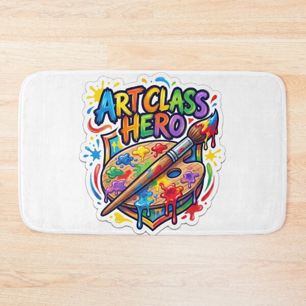 Item preview, Art Class Hero Cute Artist & Art Teacher Gift | Creative School Vinyl Decal designed and sold by MR4me.