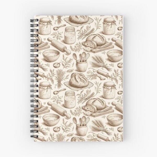Item preview, Cottagecore Kitchen Witch Bread Baking Farmhouse Sourdough Wheat Hearth Toile designed and sold by StickyGuys.