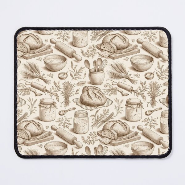 Item preview, Cottagecore Kitchen Witch Bread Baking Farmhouse Sourdough Wheat Hearth Toile designed and sold by StickyGuys.