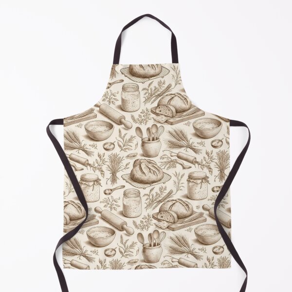 Item preview, Cottagecore Kitchen Witch Bread Baking Farmhouse Sourdough Wheat Hearth Toile designed and sold by StickyGuys.