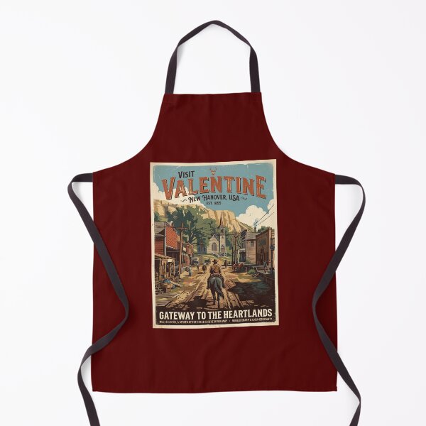 Item preview, Visit Valentine Travel Poster vintage of red dead redemption 2 designed and sold by Fictional Ink Society.