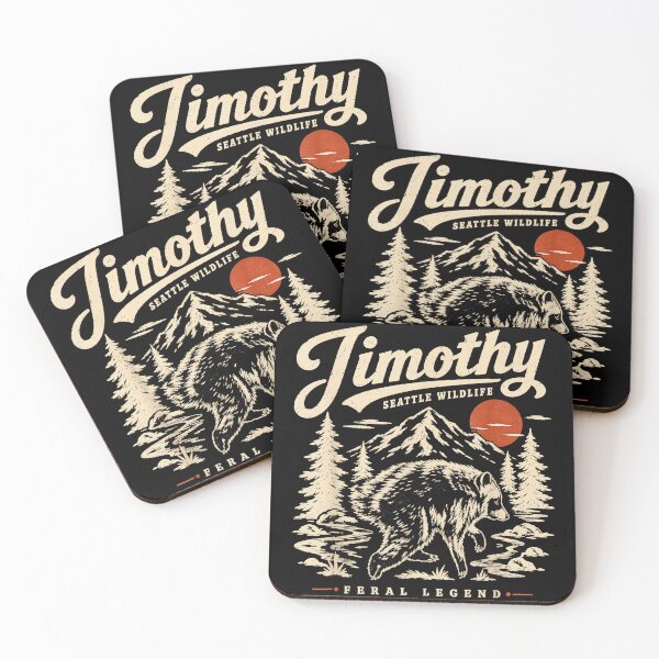Item preview, Timothy Seattle Wildlife Feral Legend Wolf Nature Wilderness Mountains designed and sold by Hugosploosh.