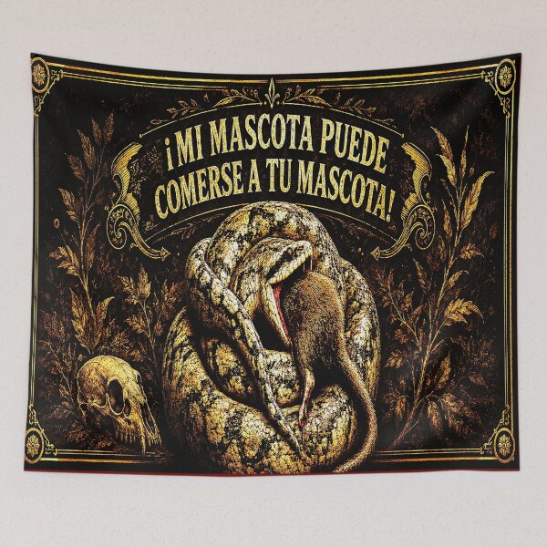 Item preview, ¡Mi Mascota Puede Comerse a Tu Mascota! | Divertido diseño de serpiente para criadores de reptiles designed and sold by Alchemy Forge.