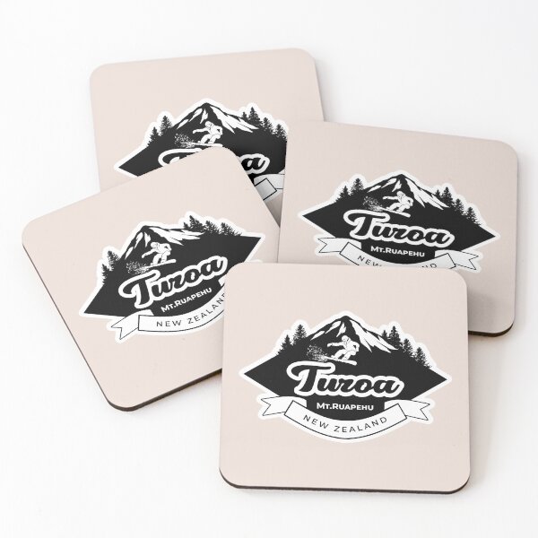 Item preview, Turoa Ski field in Black designed and sold by MY NEW ZEALAND.