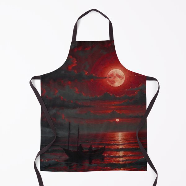 Item preview, Lone Boatman Under the Blood Moon designed and sold by Feble.