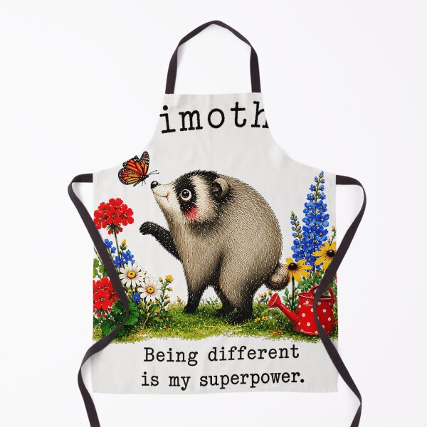 Item preview, Jimothy Being Different Is My Superpower Personalized Badger Wildflower Gift designed and sold by Hugosploosh.