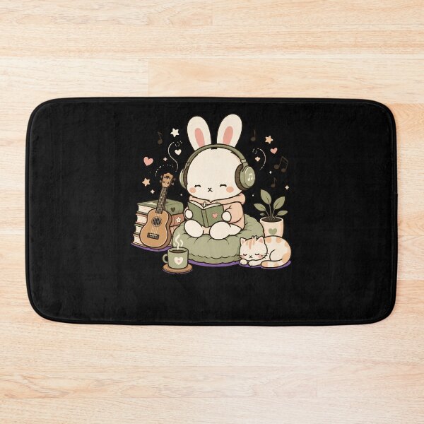 Item preview, Headphones Reading Book Cute kawaii style designed and sold by Rally Forge.