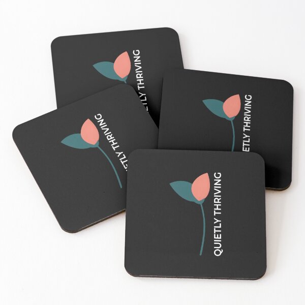 Item preview, Quietly Thriving Minimalist Flower Dark Aesthetic designed and sold by SplashTastic.