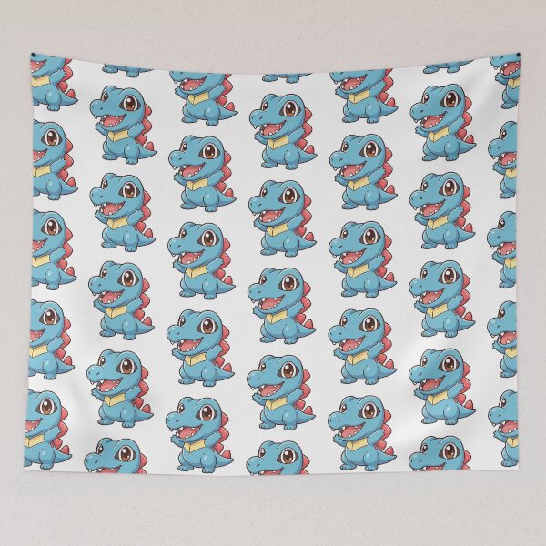 Item preview, Torotodile Cute Blue Baby Dino designed and sold by mackartist.