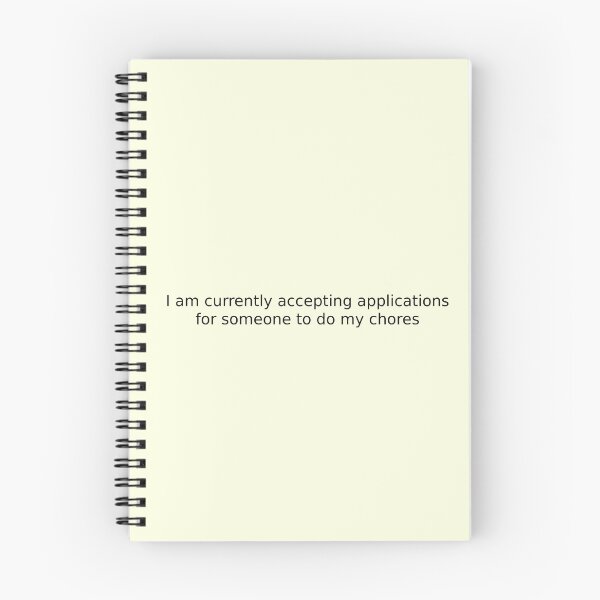 Item preview, I am currently accepting applications for someone to do my chores designed and sold by English Learning.
