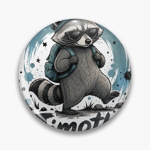 Item preview, Adventurer Raccoon Timothy with Backpack designed and sold by Jaideep Walia.