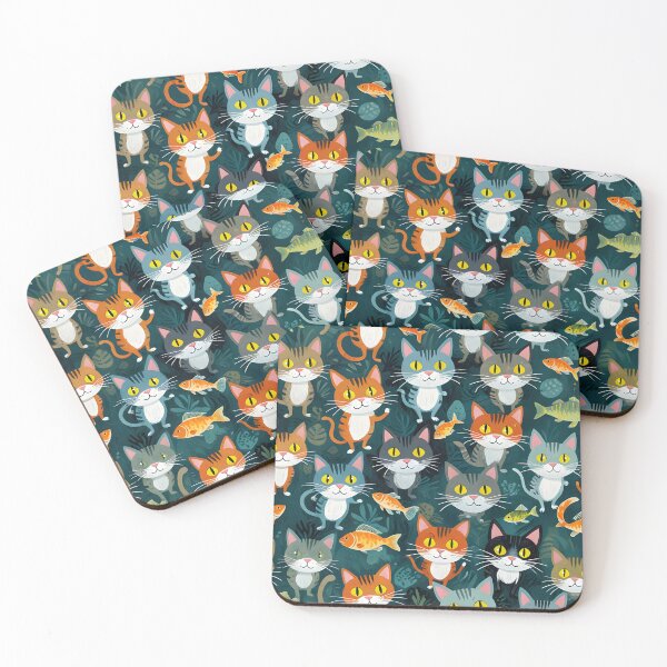 Item preview, Bright Eyed Cats and Fishy Friends designed and sold by Sharon Schwalbe.