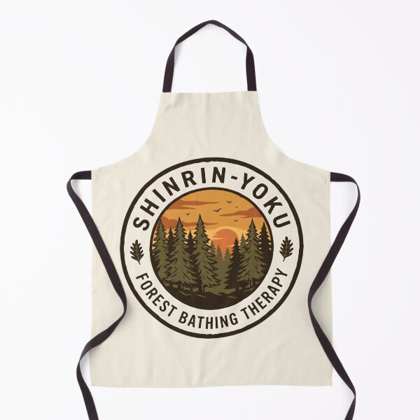 Item preview, Shinrin Yoku Forest Bathing Therapy Vintage Outdoor Badge designed and sold by SplashTastic.