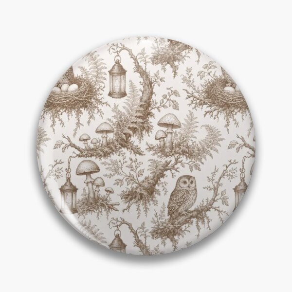 Item preview, Cottagecore Owl Nest Woodland Moss Egg Lantern Forest Wisdom Bird Toile designed and sold by StickyGuys.